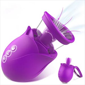 Rose Tongue-Licking Clitoral Suction Vibrator