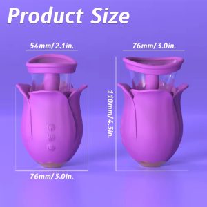 Rose Tongue-Licking Clitoral Suction Vibrator