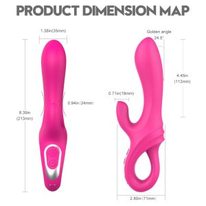 Rabbit Vibrator Waterproof Silicone Clitoral G-Spot Stimulator