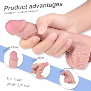Realistic Dildo with Balls and Strong Suction Cup Life-Size Penis