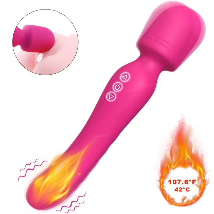 Waterproof Powerful Vibrating Wand G-Spot & Clitoral Vibrator - Image 2