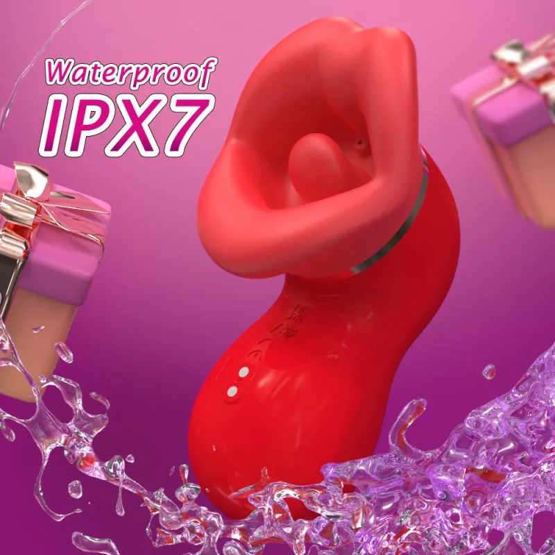 Tongue Licking Vibrator with Suction Clitoral Sex Toy for Women - Image 4