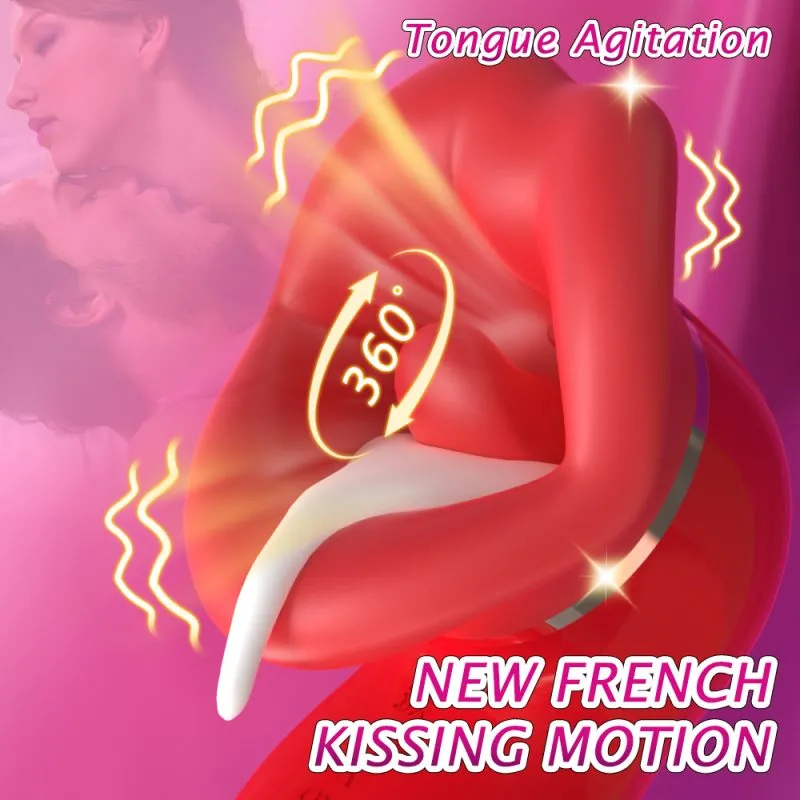 Tongue Licking Vibrator with Suction Clitoral Sex Toy for Women - Image 5