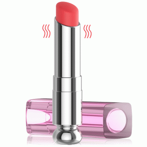 Lipstick Shape Vibrator Portable Multi Mode Pleasure Toy