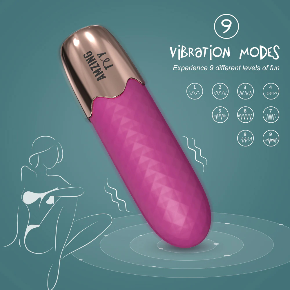 Lipstick Bullet Vibrator 10 Modes Clitoral Stimulator for Women - Image 3