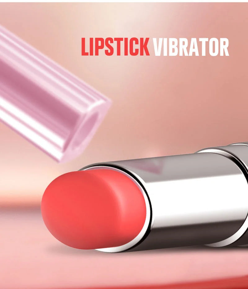 Lipstick Shape Vibrator Portable Multi Mode Pleasure Toy - Image 7