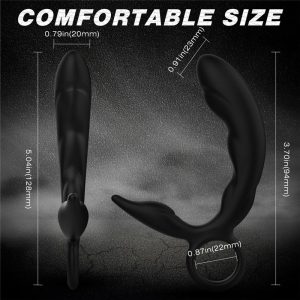 Silicone waterproof non-electric prostate massager