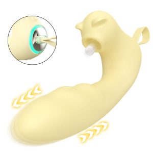 Cute Mini Thrusting Vibrator 9 Suction Modes Clitoral Sex Toy