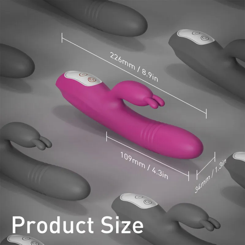 Powerful Thrusting Rabbit Vibrator Clitoral Vaginal Stimulator - Image 6