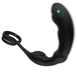 Wearable Silicone Prostate Massager with Penis Ring Anal Vibrator
