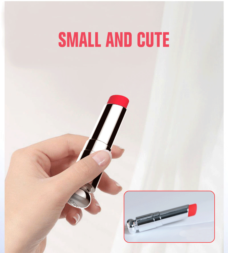 Lipstick Shape Vibrator Portable Multi Mode Pleasure Toy - Image 3