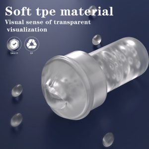 Clear Male Masturbator Suction Stroker Visual Stimulation Cup
