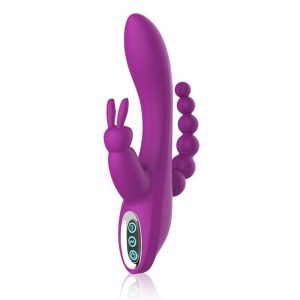 Clitoral G Spot Anal Triple Action Rabbit Vibrator for Women