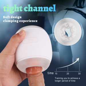 Automatic Vibrating Dual End Silicone Male Masturbator Ball
