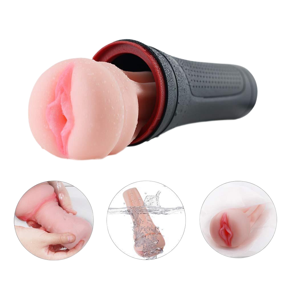 Realistic Virgin Vibrating Pocket Pussy Male Masturbator