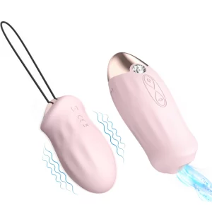 Suction and Vibration Dual Action Clitoral and Nipple Egg Vibrator